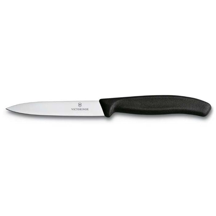 Нож для овощей VICTORINOX SwissClassic, 10 см, чёрный для нанесения логотипа