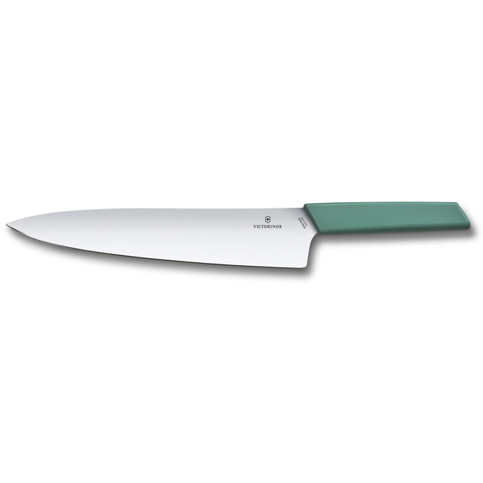 Нож разделочный VICTORINOX Swiss Modern, 25 см, сталь / синтетический материал, шалфейный для нанесения логотипа