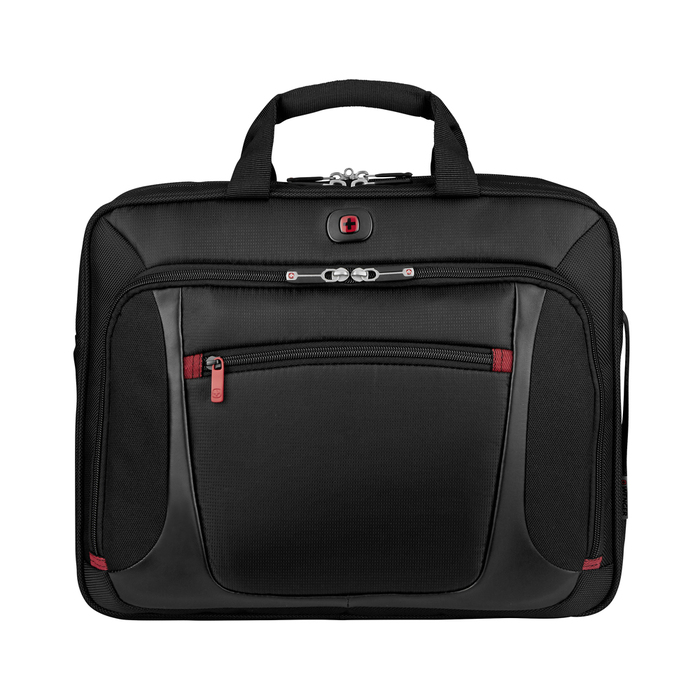 Портфель для ноутбука 15'' WENGER, черный, полиэстер/ПВХ, 40 x 15 x 33 см, 9 л для нанесения логотипа