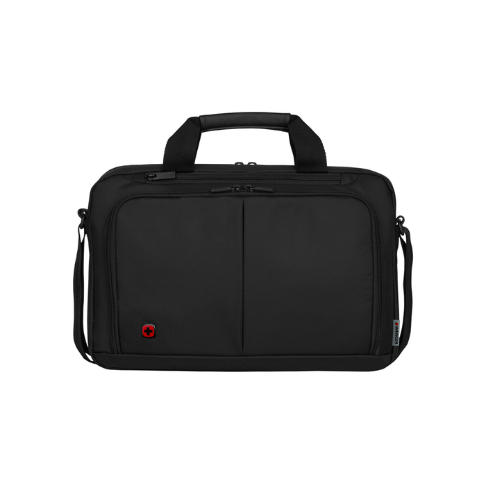Портфель для ноутбука 14'' WENGER, черный, нейлон / ПВХ, 39 x 8 x 25 см, 5 л для нанесения логотипа