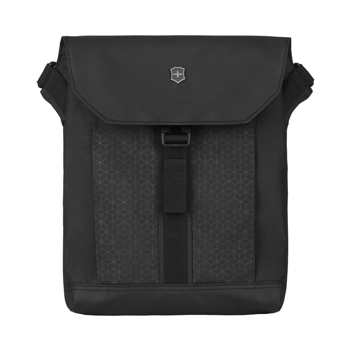 Сумка наплечная VICTORINOX Altmont Original Flapover Digital Bag, чёрная, нейлон, 26x10x30 см, 7 л для нанесения логотипа