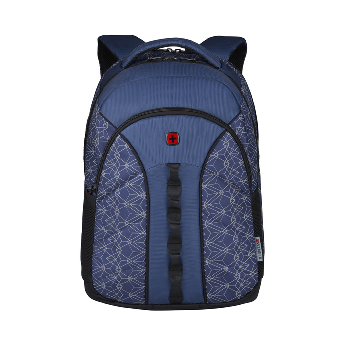 Рюкзак WENGER Sun 16'', синий со светоотражающим принтом, полиэстер, 35x27x47 см, 27 л для нанесения логотипа
