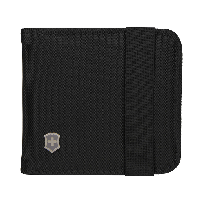Бумажник VICTORINOX TA 5.0 Bi-Fold Wallet с RFID защитой, чёрный, нейлон, 11x1x10 см для нанесения логотипа