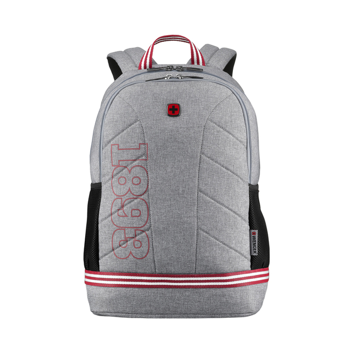 Рюкзак WENGER Collegiate Quadma 16”, серый, 100% полиэстер, 33х17х43 см, 22 л для нанесения логотипа