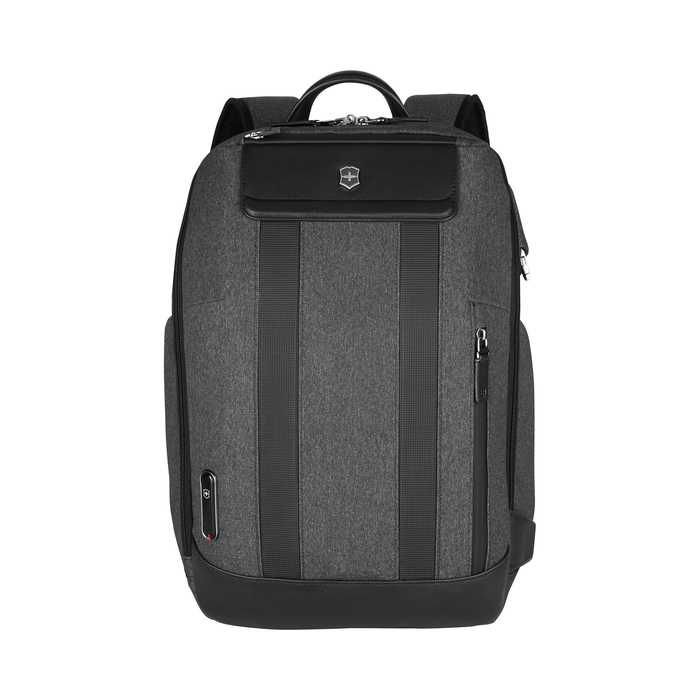 Рюкзак VICTORINOX Architecture Urban2 City Backpack 14'', серый, полиэстер / кожа, 30x19x42 см, 17 л для нанесения логотипа