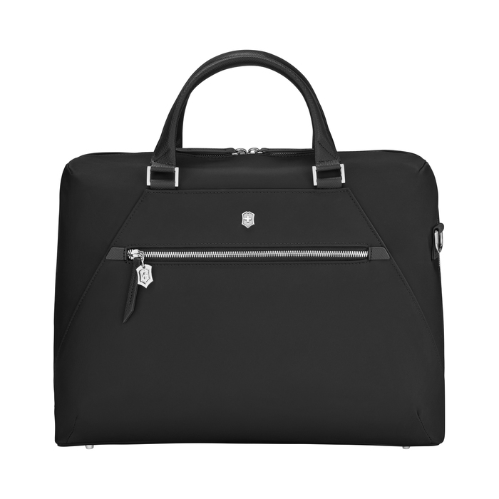 Портфель VICTORINOX Victoria Signature Briefcase, черный, нейлон/кожа, 42x13x30 см, 13 л для нанесения логотипа