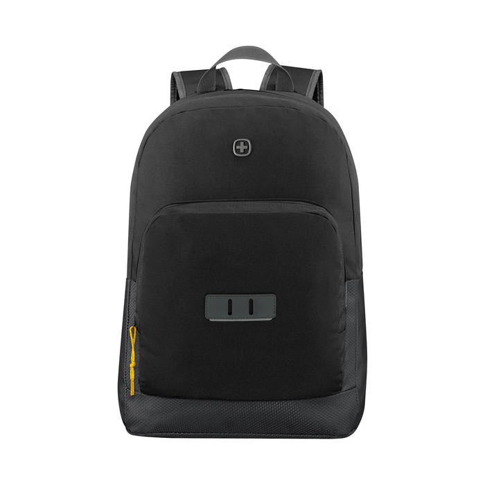 Рюкзак WENGER NEXT 23 Crango 16", чёрный, переработанный ПЭТ, 33х22х46 см, 25л для нанесения логотипа