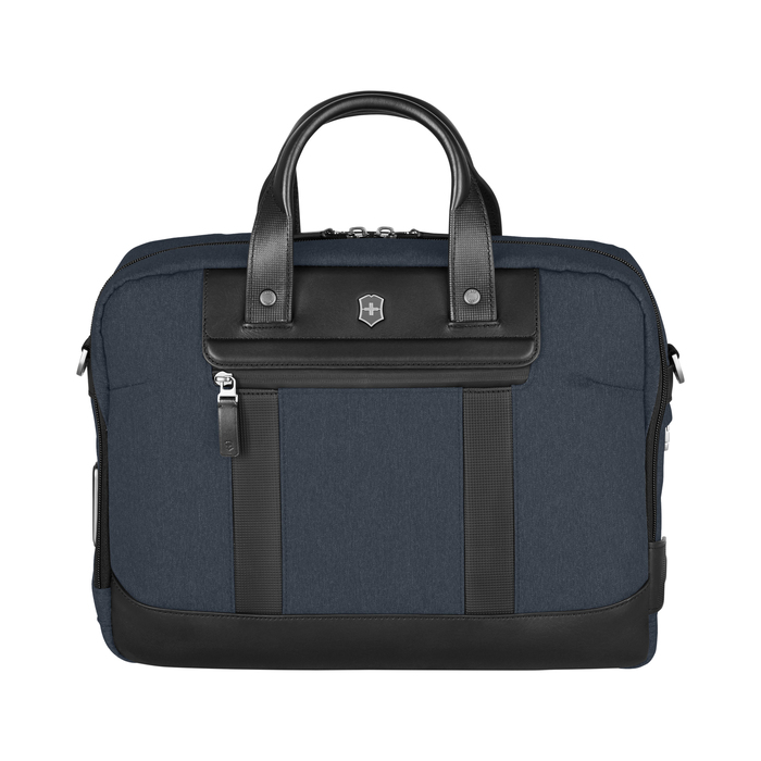 Портфель VICTORINOX Architecture Urban2 Briefcase 15'', синий, полиэстер/кожа, 42x13x31 см, 16 л для нанесения логотипа
