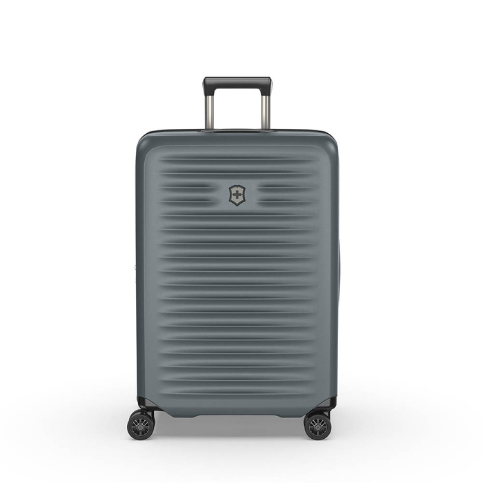 Чемодан VICTORINOX Airox Advanced, серо-синий матовый, 100% поликарбонат Makrolon, 46x29x69 см, 75 л для нанесения логотипа