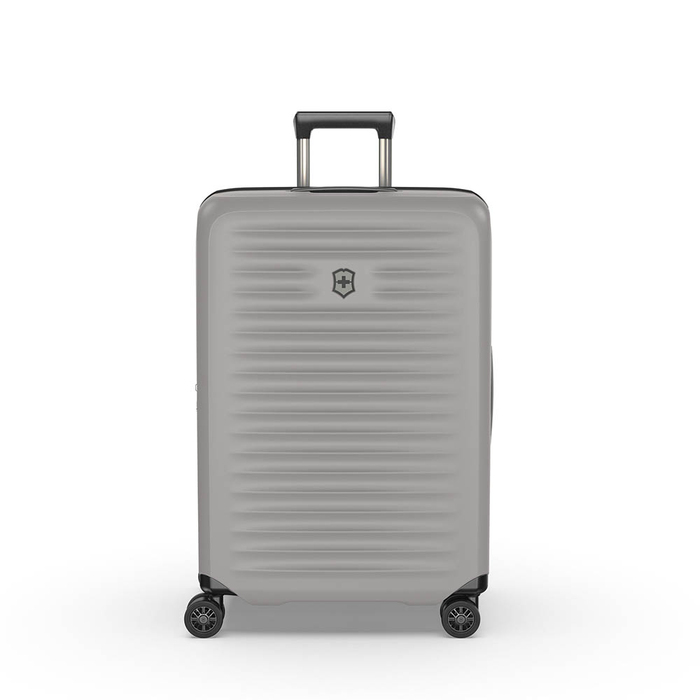 Чемодан VICTORINOX Airox Advanced, серо-белый матовый, 100% поликарбонат Makrolon, 46x29x69 см, 75 л для нанесения логотипа