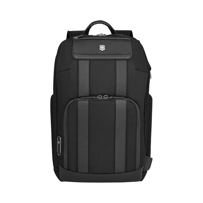 Рюкзак VICTORINOX Architecture Urban2 Deluxe Backpack 15”, черный, полиэстер/кожа, 31x23x46 см, 23 л для нанесения логотипа