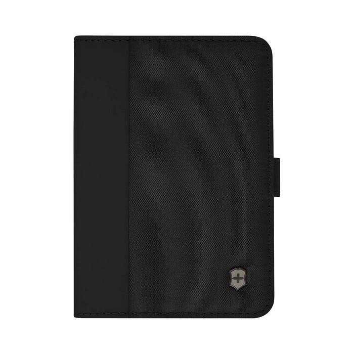 Обложка для паспорта VICTORINOX Travel Essentials, с защитой от сканирования RFID, чёрная, полиэстер, 11x1x15 см для нанесения логотипа