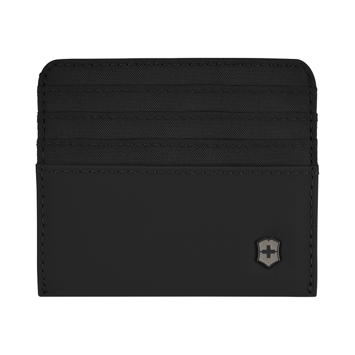 Портмоне для кредитных карт VICTORINOX Travel Essentials Card Holder, черное, полиэстер, 11х1x9 см для нанесения логотипа