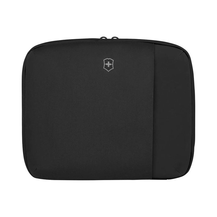 Несессер VICTORINOX Travel Essentials с крючком для подвешивания, чёрный, полиэстер, 27x11x22 см для нанесения логотипа