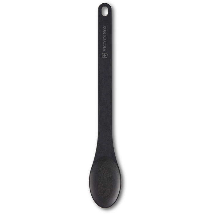 Ложка VICTORINOX Kitchen Utensils Small Spoon, 330x52 мм, бумажный композитный материал, чёрная для нанесения логотипа