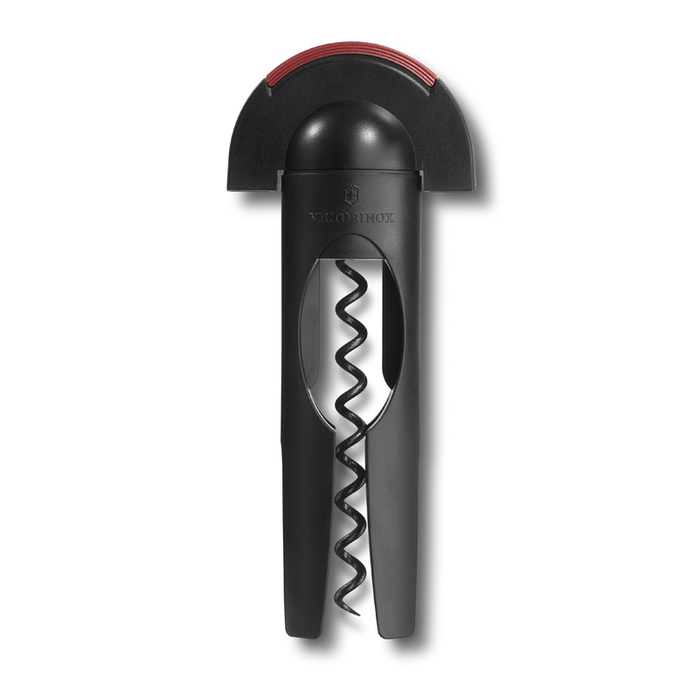 Штопор VICTORINOX с ножом для снятия фольги, сталь с тефлоновым покрытием, чёрный для нанесения логотипа