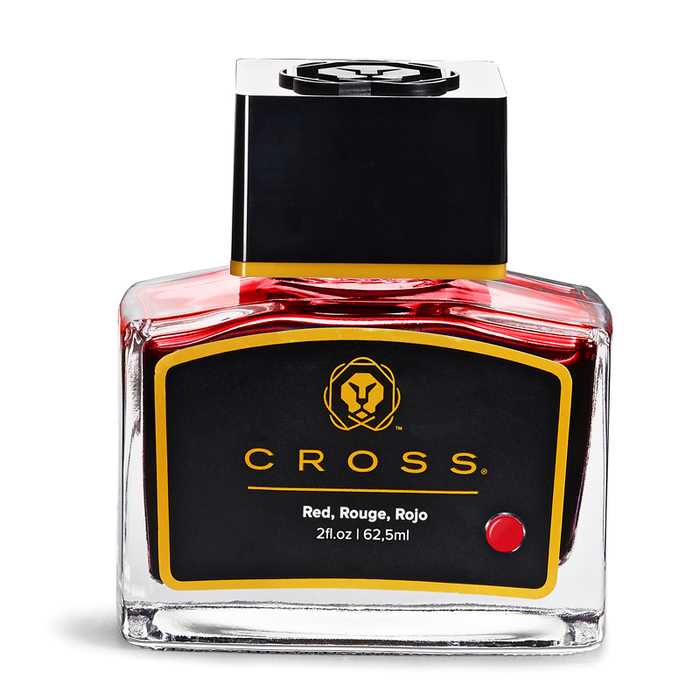 Флакон с чернилами Cross для перьевой ручки, красный, 62,5 мл для нанесения логотипа