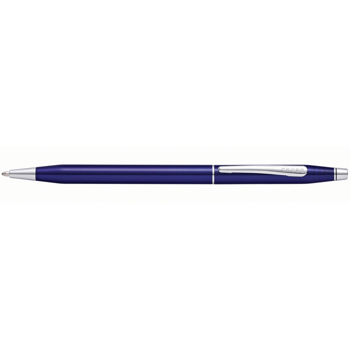Шариковая ручка CROSS коллекция «ВЕЧНАЯ КЛАССИКА | CENTURY CLASSIC» Translucent Blue Lacquer, цвет ярко-синий для нанесения логотипа