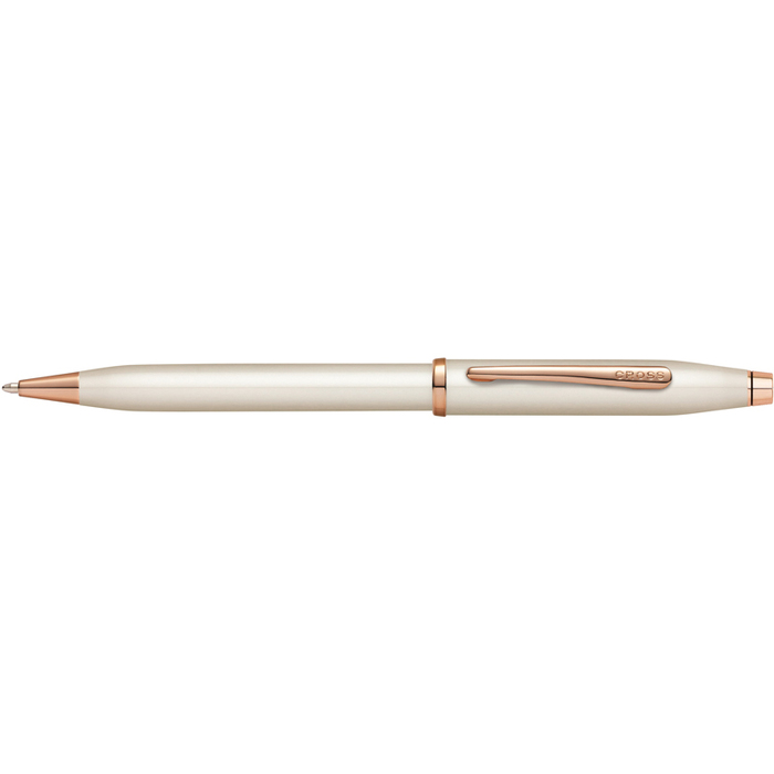 Шариковая ручка CROSS коллекция «ВЕЧНАЯ КЛАССИКА 2.0 | CENTURY CLASSIC II» Pearlescent White Lacquer для нанесения логотипа