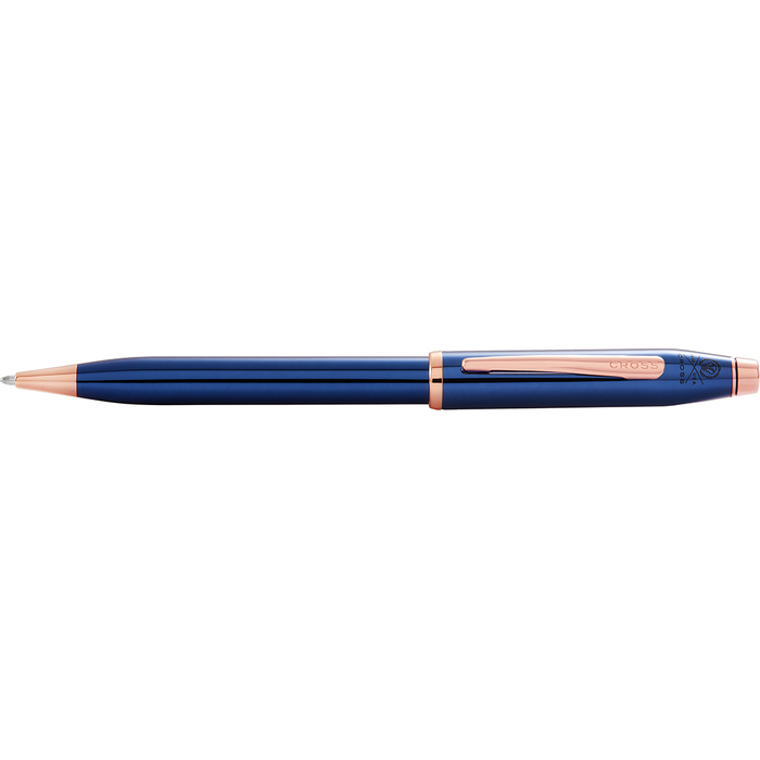 Шариковая ручка CROSS коллекция «ВЕЧНАЯ КЛАССИКА 2.0 | CENTURY CLASSIC II» Translucent Cobalt Blue Lacquer для нанесения логотипа