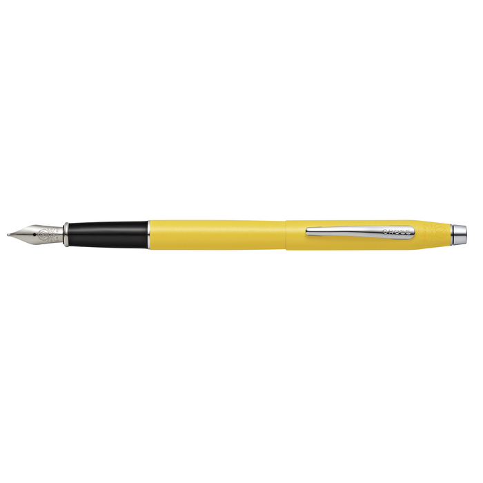 Перьевая ручка CROSS коллекция «ВЕЧНАЯ КЛАССИКА | CENTURY CLASSIC» Aquatic Yellow Lacquer для нанесения логотипа