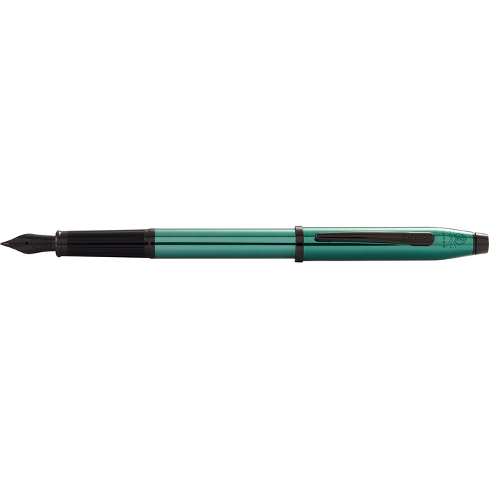 Перьевая ручка CROSS коллекция «ВЕЧНАЯ КЛАССИКА 2.0 | CENTURY CLASSIC II» Translucent Green Lacquer, перо М для нанесения логотипа