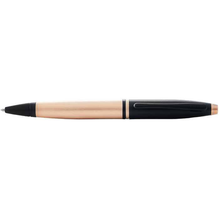 Шариковая ручка CROSS коллекция «КАЛЕ | CALAIS» Brushed Rose Gold Plate and Black Lacquer для нанесения логотипа