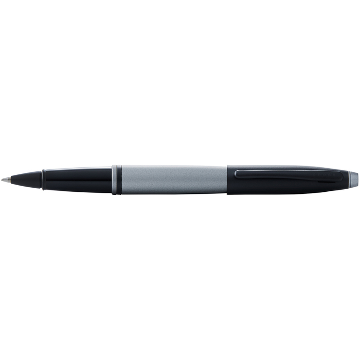 Ручка-роллер CROSS коллекция «КАЛЕ | CALAIS» Matte Gray and Black Lacquer для нанесения логотипа