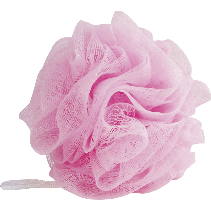 Мочалка Dewal Beauty для тела, 50г (розовая), 1шт. для нанесения логотипа