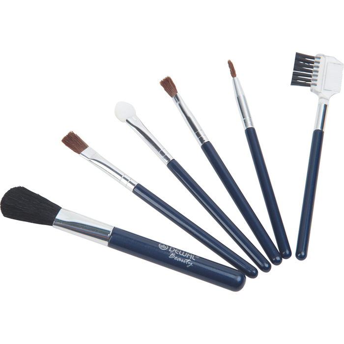 Набор Dewal Beauty косметических кистей /маленький/ (6шт/упак) для нанесения логотипа