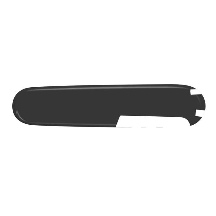 Задняя накладка для ножей VICTORINOX 91 мм, пластиковая, чёрная для нанесения логотипа
