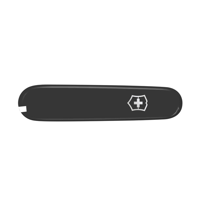 Передняя накладка для ножей VICTORINOX 91 мм, пластиковая, чёрная для нанесения логотипа
