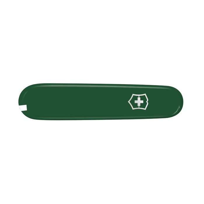 Передняя накладка для ножей VICTORINOX 91 мм, пластиковая, зелёная для нанесения логотипа
