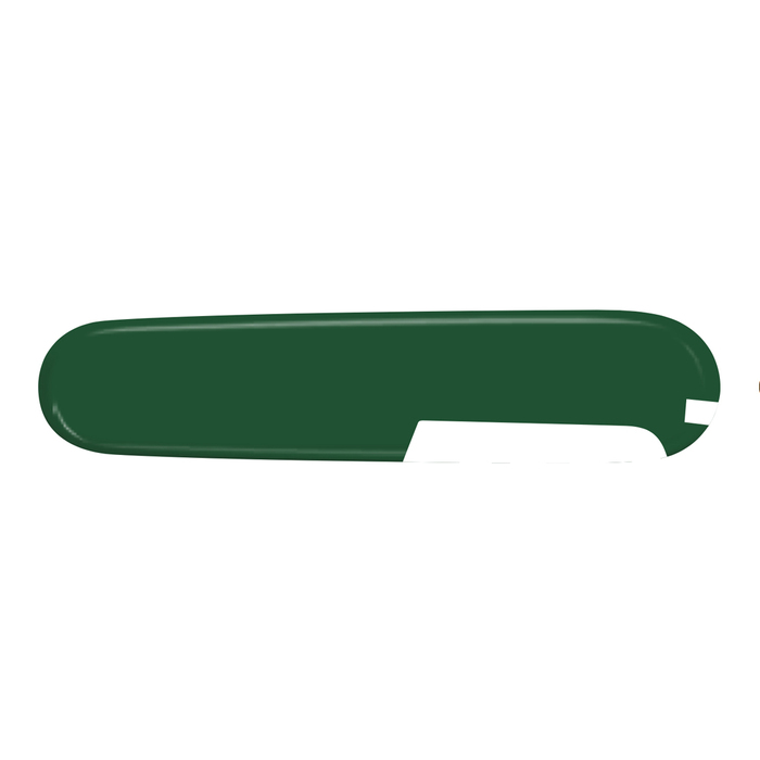 Задняя накладка для ножей VICTORINOX 91 мм, пластиковая, зелёная для нанесения логотипа