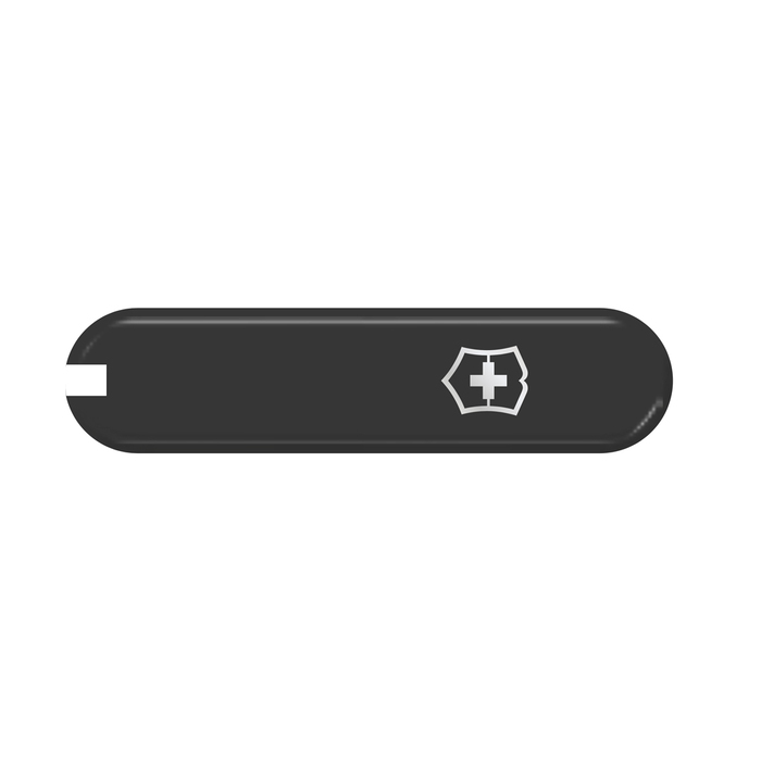 Передняя накладка для ножей VICTORINOX 58 мм, пластиковая, чёрная для нанесения логотипа