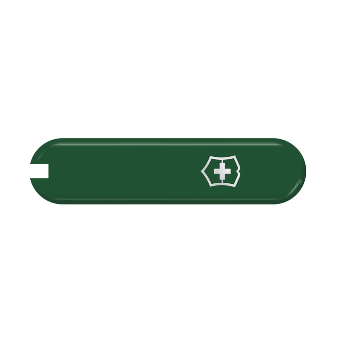 Передняя накладка для ножей VICTORINOX 58 мм, пластиковая, зелёная для нанесения логотипа