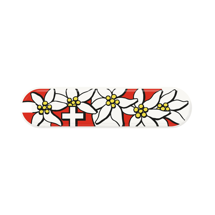 Универсальная накладка для ножа VICTORINOX Edelweiss (0.6203.840) 58 мм, разноцветный пластик для нанесения логотипа