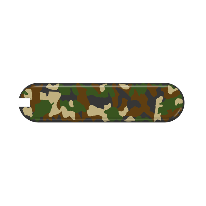 Задняя накладка для ножа VICTORINOX Classic SD (0.6223.94) 58 мм, пластиковая, зелёный камуфляж для нанесения логотипа