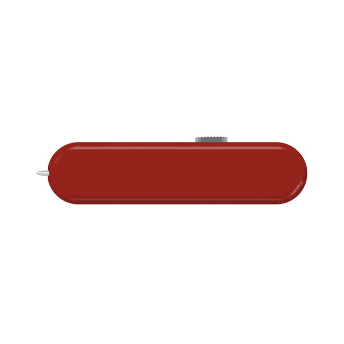 Задняя накладка для ножей VICTORINOX 58 мм, с отверстием под шариковую ручку, пластиковая, красная для нанесения логотипа