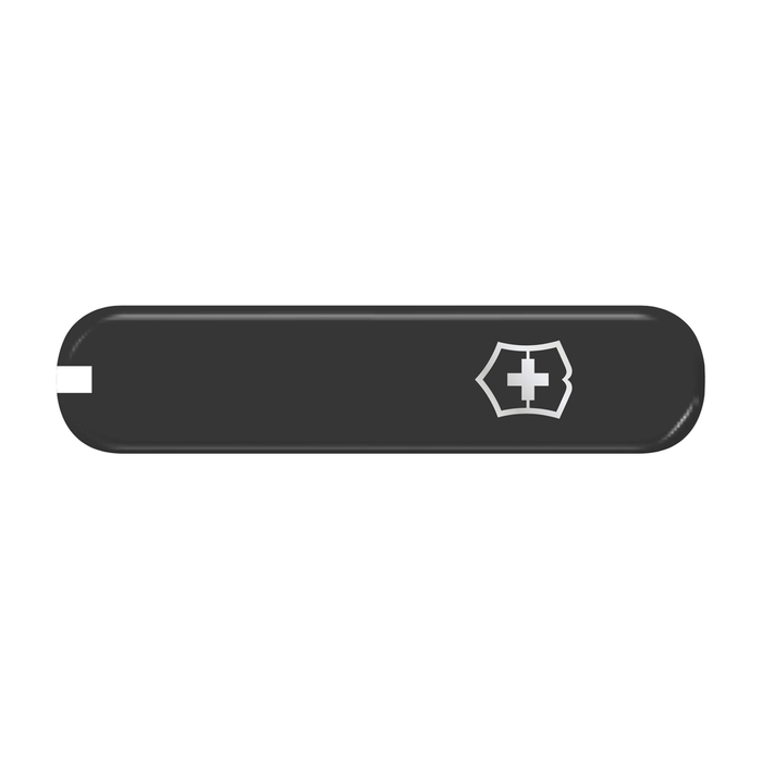 Передняя накладка для ножей VICTORINOX 74 мм, пластиковая, чёрная для нанесения логотипа