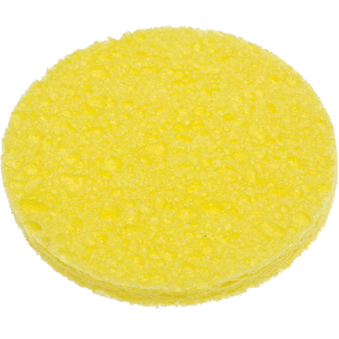 Спонж Dewal Beauty для снятия макияжа, желтый, 85 x 85 x 10 мм, 2 шт для нанесения логотипа