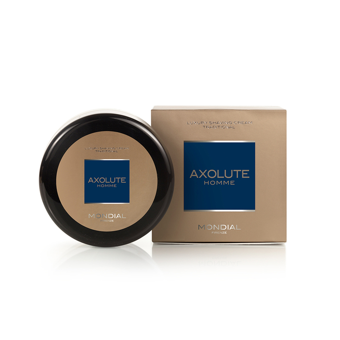 Крем для бритья в пластиковой чаше MONDIAL AXOLUTE HOMME LUXURY SHAVING CREAM TRADITIONAL, 150 мл для нанесения логотипа