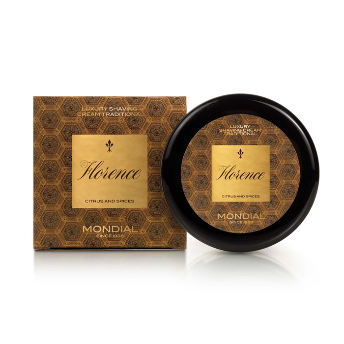 Крем для бритья в пластиковой чаше MONDIAL FLORENCE LUXURY SHAVING CREAM TRADITIONAL, 150 мл для нанесения логотипа