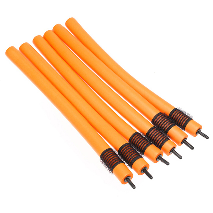 Бигуди-бумеранги Dewal Beauty d16ммx240мм(6шт) оранжевые для нанесения логотипа