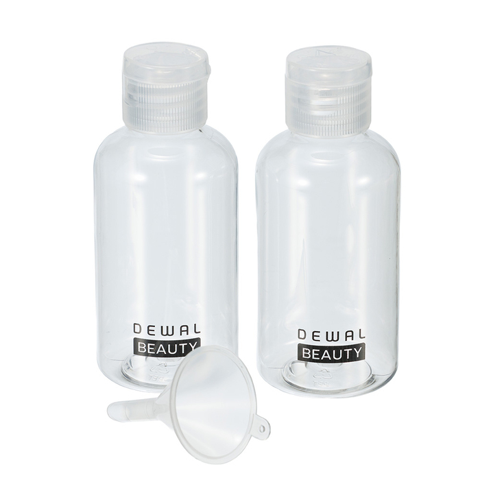 Дорожный набор баночек для путешествий Dewal Beauty, 3 пр. для нанесения логотипа