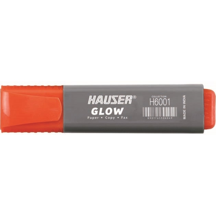Текстовыделитель Hauser Glow, цвет оранжевый для нанесения логотипа