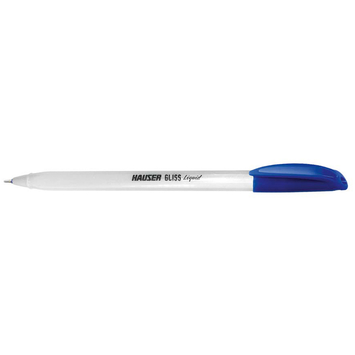 Шариковая ручка Hauser Gliss Pearl, пластик, цвет синий для нанесения логотипа