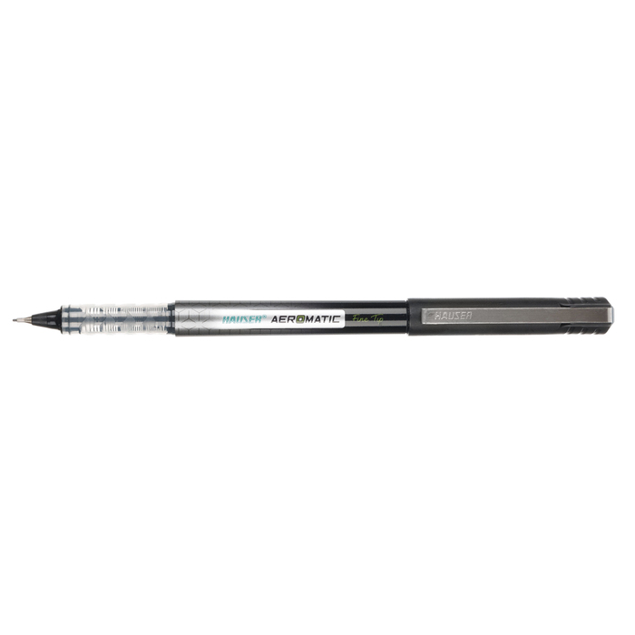 Ручка-рапидограф Hauser Aeromatic Fine Tip 0,7 мм, пластик, корпус черный, чернила черные для нанесения логотипа