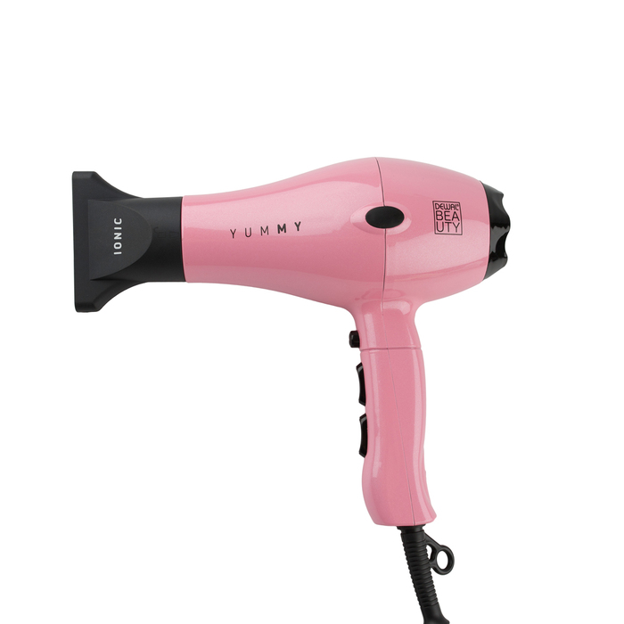 Фен DEWAL BEAUTY YumMy Pink, светло-розовый, 2000 Вт, ионизация, 1 насадка для нанесения логотипа