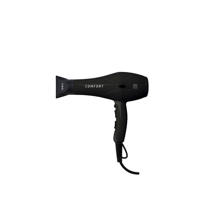 Фен DEWAL BEAUTY Comfort Black, черный, 2200 Вт, 1 насадка для нанесения логотипа